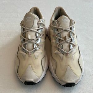 Adidas Ozwego Plus Chalk White and Pink Sneaker
